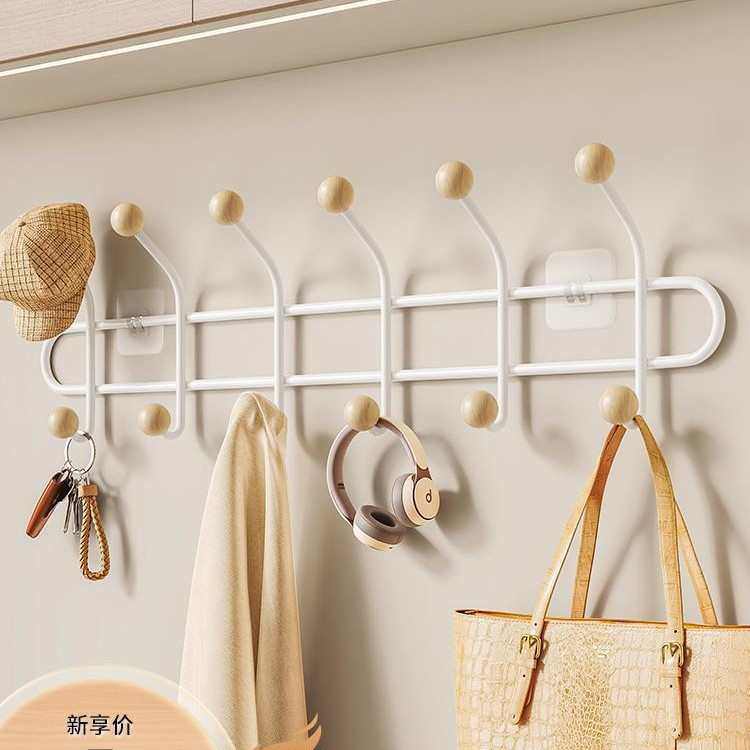 挂衣钩壁挂墙上门后挂衣架免打孔进门玄关粘贴排钩承重衣帽钩衣架,家庭/个人清洁工具,粘钩,淘宝优惠券,粉丝福利购,淘宝优惠卷
