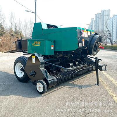 行走式麦秸捡拾打捆机 稻草捡拾打包机 麦秸打捆机 自带除尘