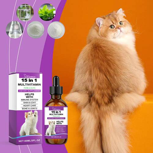 Yegbong Pet Cat Vitamin Drops - Daily care vitamin supplemen