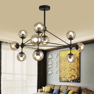 北欧覆古魔豆吊灯个性创意简约饭厅卧室客厅吊灯玻璃球服装店灯具