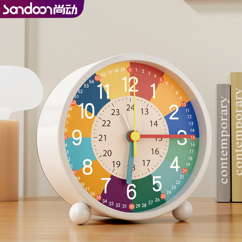 早教儿童小闹钟女孩自律男孩智能起床神器钟表学生用专用学习时钟