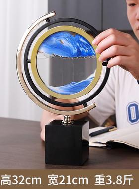 高档奢地球摆件公办室客厅电仪视柜202轻5新款小众艺术高档高级装