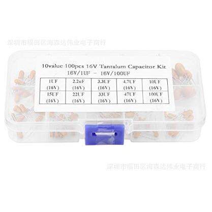 100个 1uf - 100uf 16v 10种规格钽电容套装