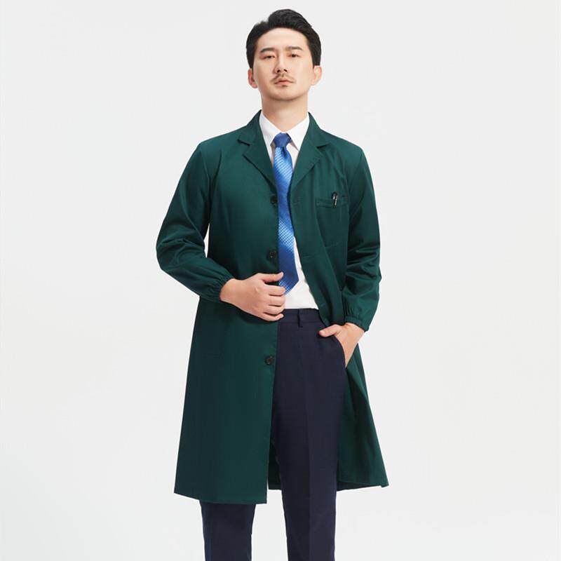 高档款大长褂工作服男女搬运实验服园林工绿化工装墨绿色蜜蜂养殖