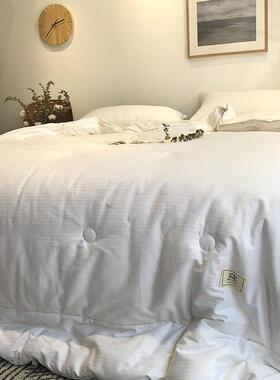 士壳恩全棉提花大豆棉纤维春秋被芯保暖觅森纯二合子一母被加厚冬