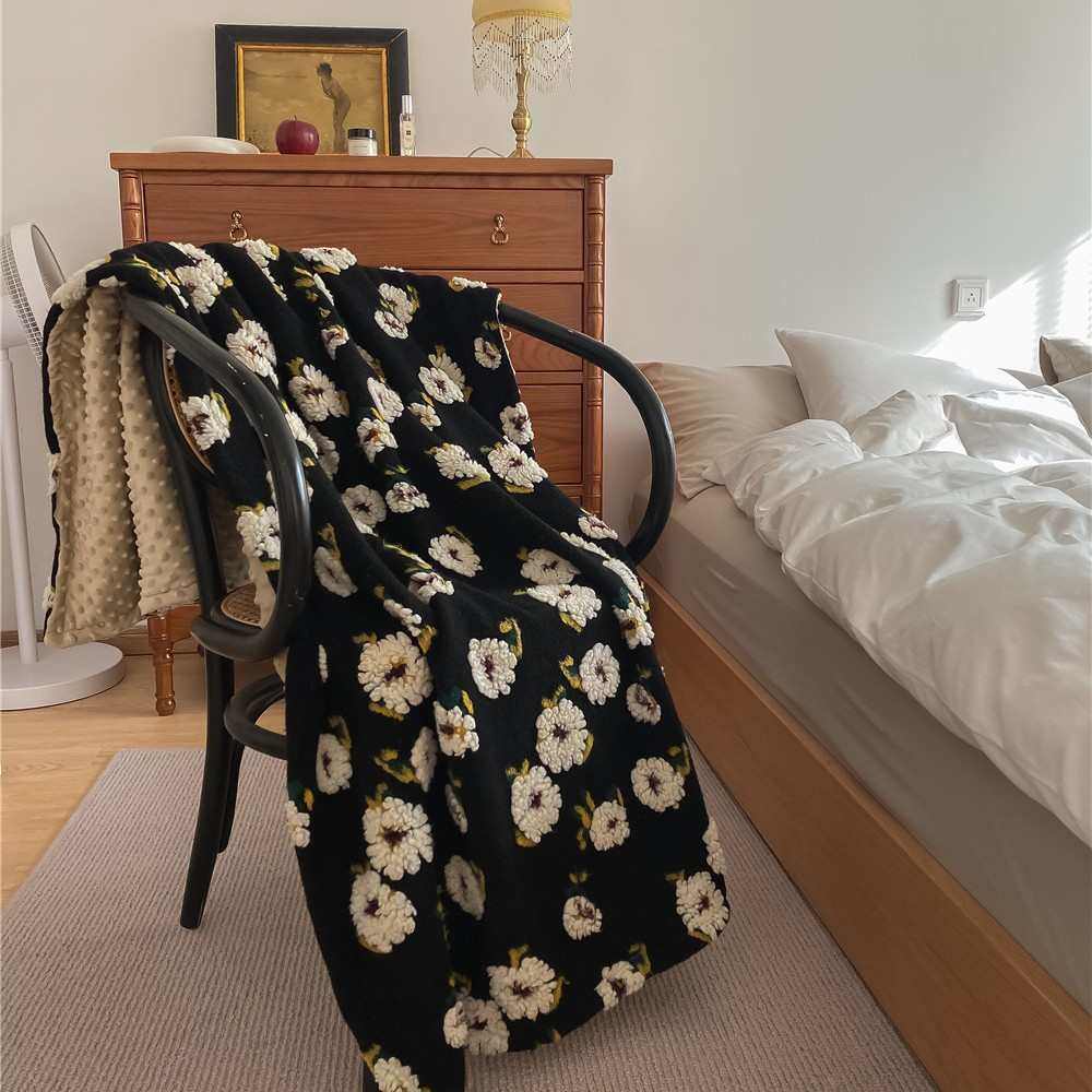 厂家直销2021雏菊复古羊毛绒毯加厚豆豆绒毯子单人盖腿办公室午睡,床上用品,休闲毯/毛毯/绒毯,淘宝优惠券,粉丝福利购,淘宝优惠卷