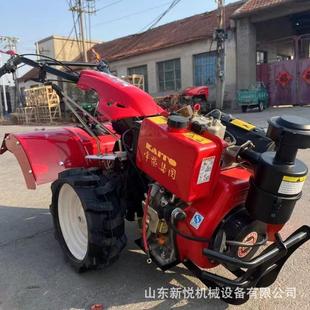 195常柴发动机四驱微耕机 差速转向后旋式耕地机多功能开沟回填机