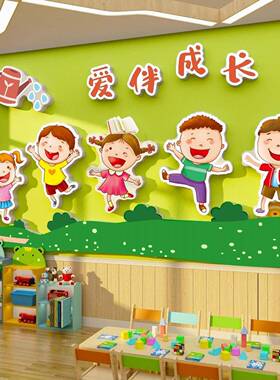 幼儿园环创主题墙面装饰成品走廊形象画室美术教室布置楼梯踢脚线