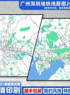 深圳广州地铁线路图佛山2028特种纸油画布装饰画交通简约