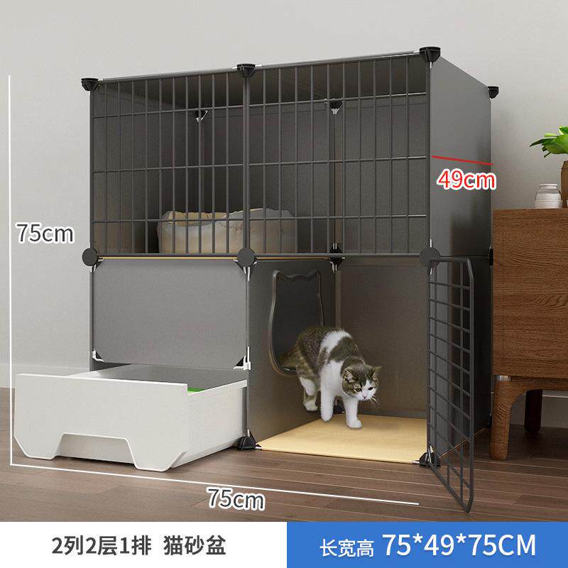 猫小户型宫殿大超大封闭式狗架笼铁网爬铁笼子巨猫咪一体简易diy