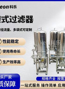 水处理pp袋式过滤器碳钢不锈钢袋式过滤器袋式中效过滤器厂家