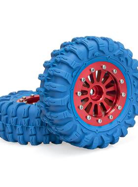 RC 1.45寸条形轮毂龙爪胎红蓝1/18TRX4M 1/24SCX24 FMS Ascent-18