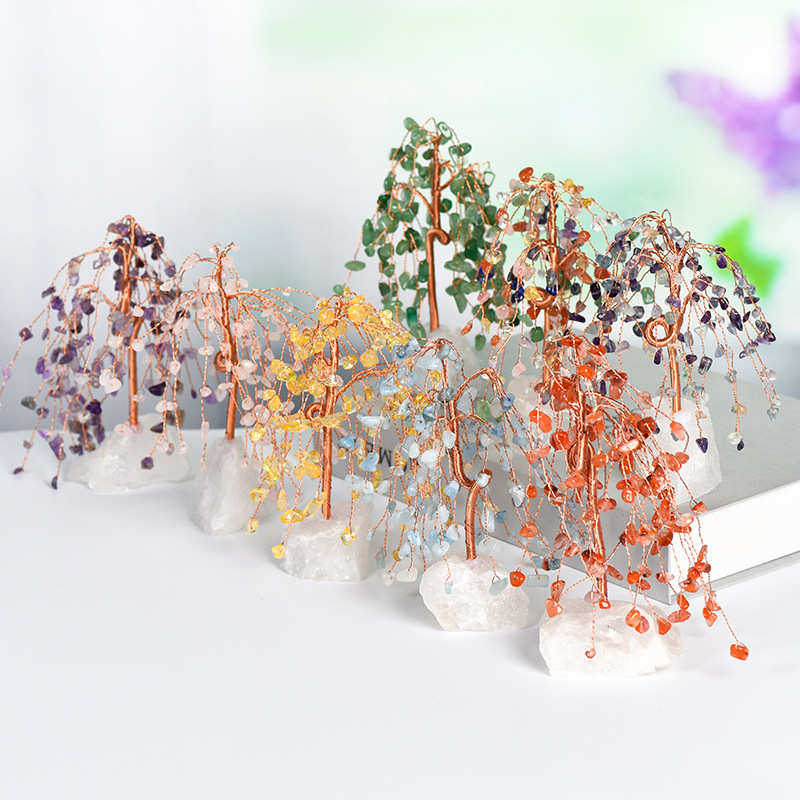 粉水晶座缠丝水晶树摆件工艺品紫晶水晶树居家办公桌面创意树饰,特色手工艺,其他特色工艺品,淘宝优惠券,粉丝福利购,淘宝优惠卷