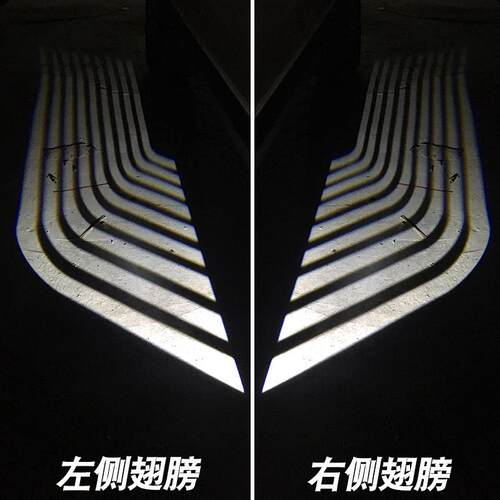 【厂家直供】新品天使之翼迎宾灯地毯灯光毯灯羽翼汽车通用款改装