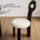 复古实木餐椅中古诧寂风家用设计师化妆椅靠背椅子北欧简约钥匙椅