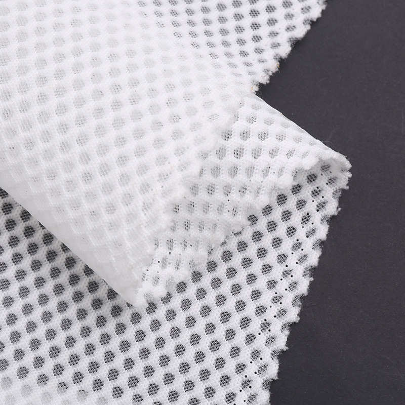 280G涤纶单丝六角网眼面料 工艺装饰品针织洞洞布料