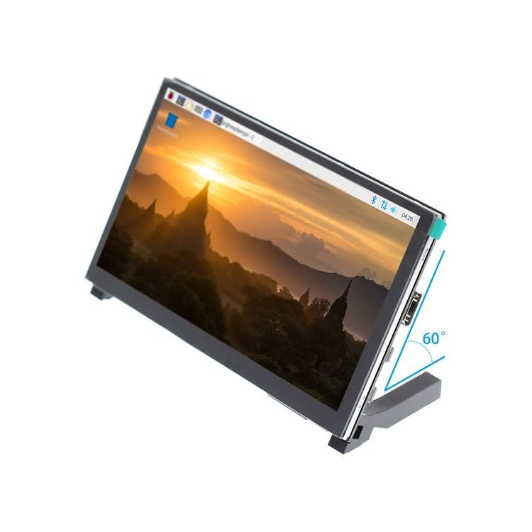 7寸树莓派LCD HDMI触摸屏显示器for Raspberry Pi 3B+/4B 带支架H
