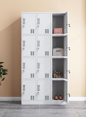 十门铁皮工更衣柜THW二员柜子学宿舍储物柜校带锁健身12门浴室换