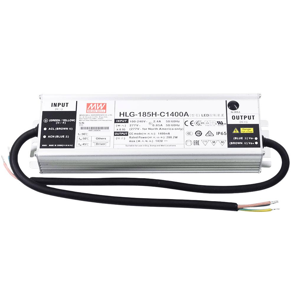 明纬电源 HLG-185H-C1400A 150W 恒流型LED电源
