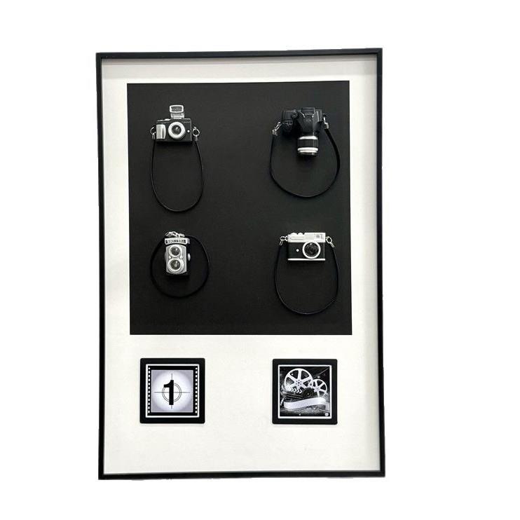 相机模型裱画样板间装饰画现代简约立体画工艺画挂画摄影主题装饰