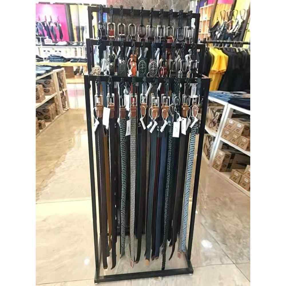 皮带架子腰带展示架多功能货架服装店展示架陈列架加粗落地移动架