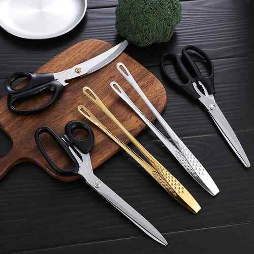 烤肉剪刀夹子套装厨房牛排烧烤食物夹不锈钢韩式烤肉剪刀