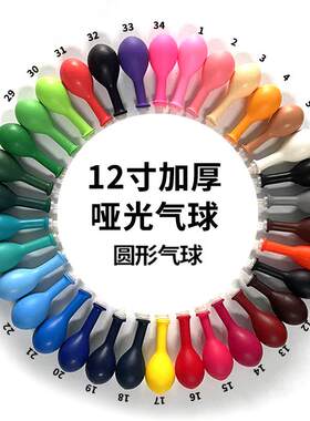跨境12寸2.8克加厚圆形亚光彩色气球圣诞墨绿色乳胶装饰气球