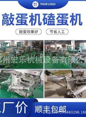 四盘全自动双排敲蛋机厂家蛋黄粉用蛋黄蛋清分离机