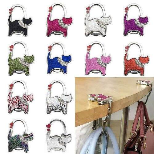 Portable Folding Hanging Hooks Purse Hanger Handbag Hook