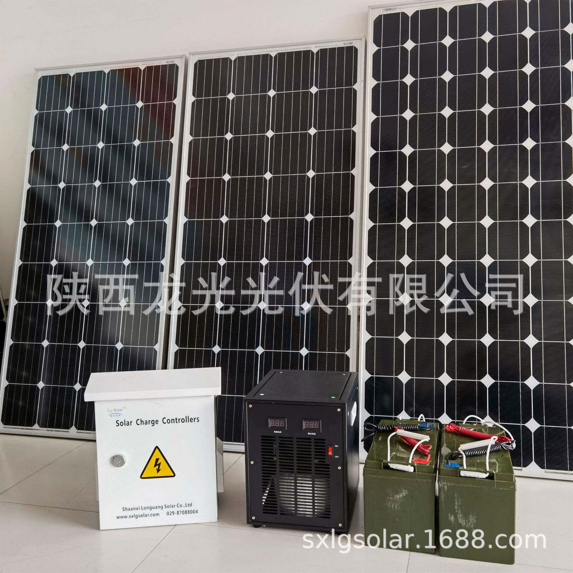 家用光伏发电成套备小型太阳能能供电统110000w家00设0w系太阳板