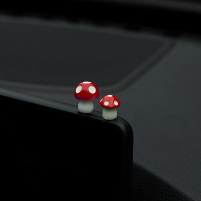 灵感蘑菇汽车中控台屏幕有趣的车内小摆件车载高级感小众车饰