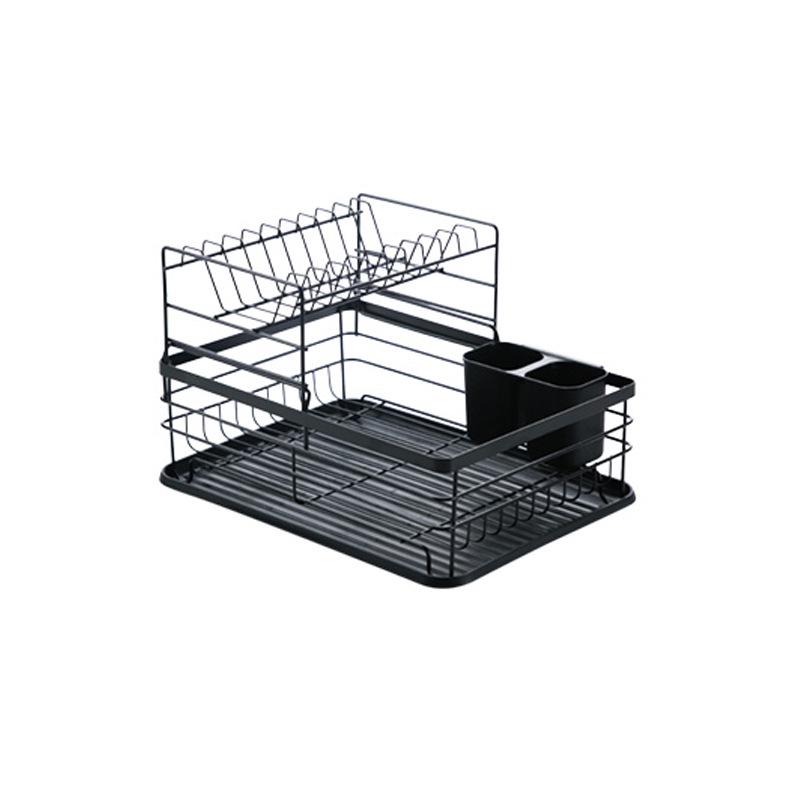 厨房用品多功能双层碗筷碗碟架 家用铁艺盘子餐具收纳沥水碗架