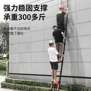 家用梯子折叠梯伸缩人字加厚多功能伸缩直梯便携阁楼升降楼梯碳钢