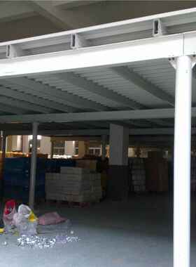 钢结构平台，镀主梁次梁HVSS型钢，锌更楼，组装结板构便捷