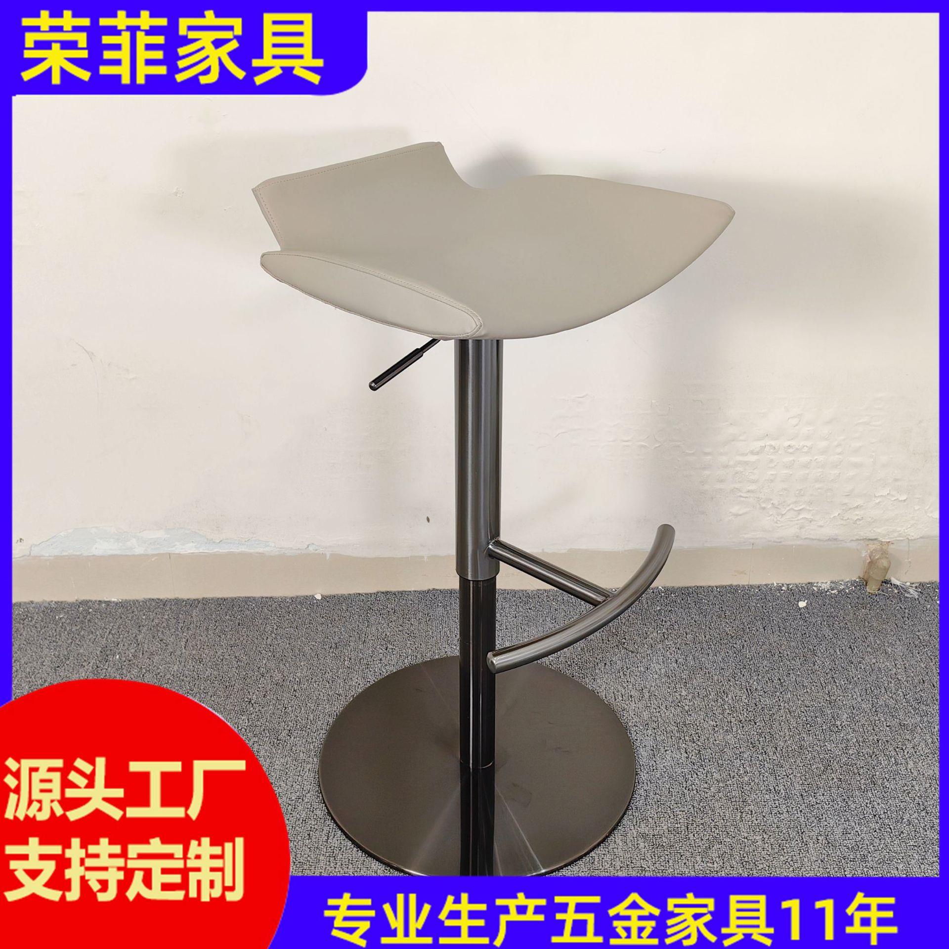 极简吧台椅升降旋转吧椅现代简约家用岛台椅餐厅水吧高脚椅厂家