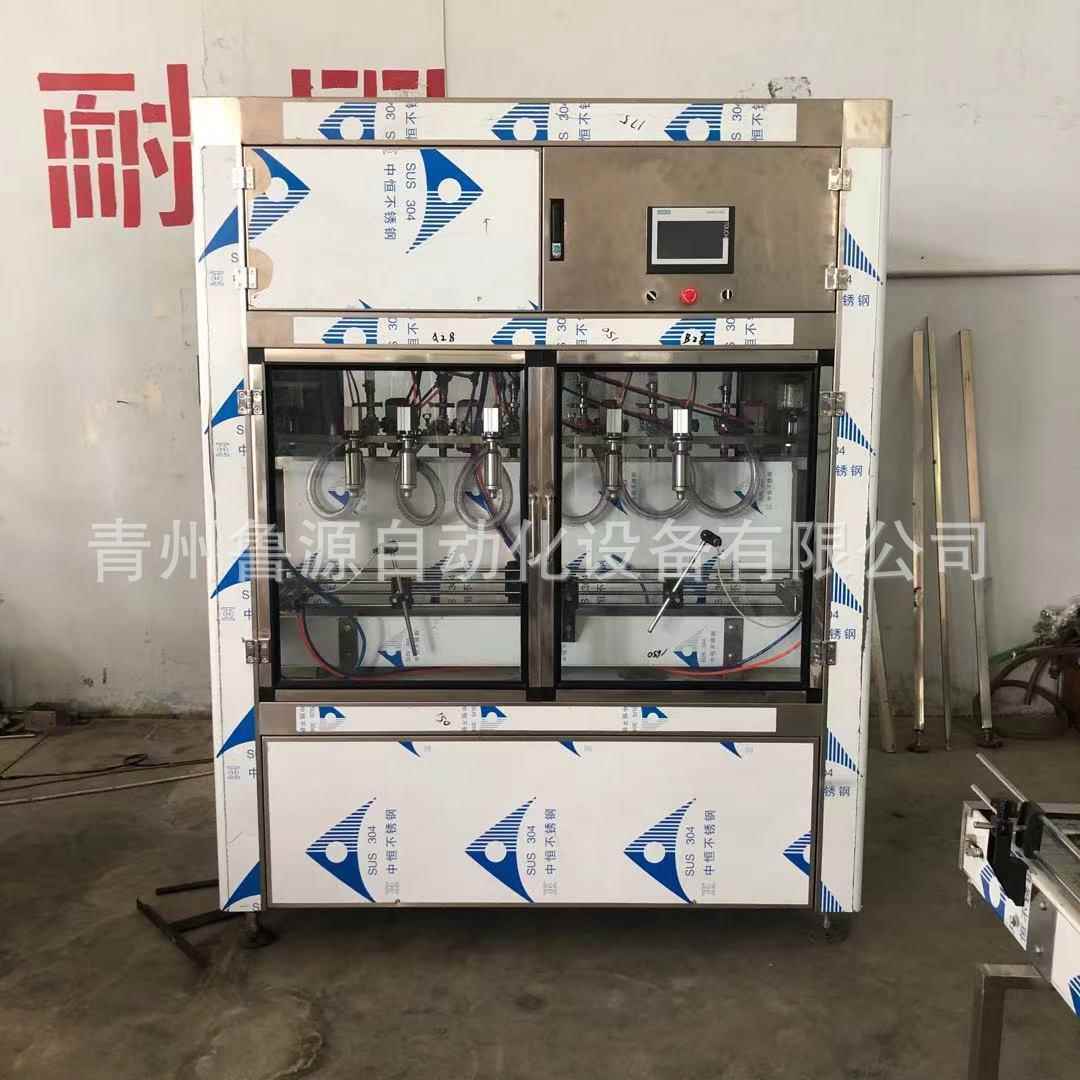 青州5l菜籽油灌装封口机 伺服香油灌装机 葵花籽油灌装封口机价格