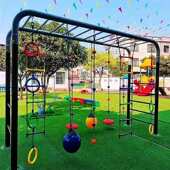 幼儿园户外百变云梯儿童爬绳攀爬梯绳梯游乐场吊环秋千架感统训练