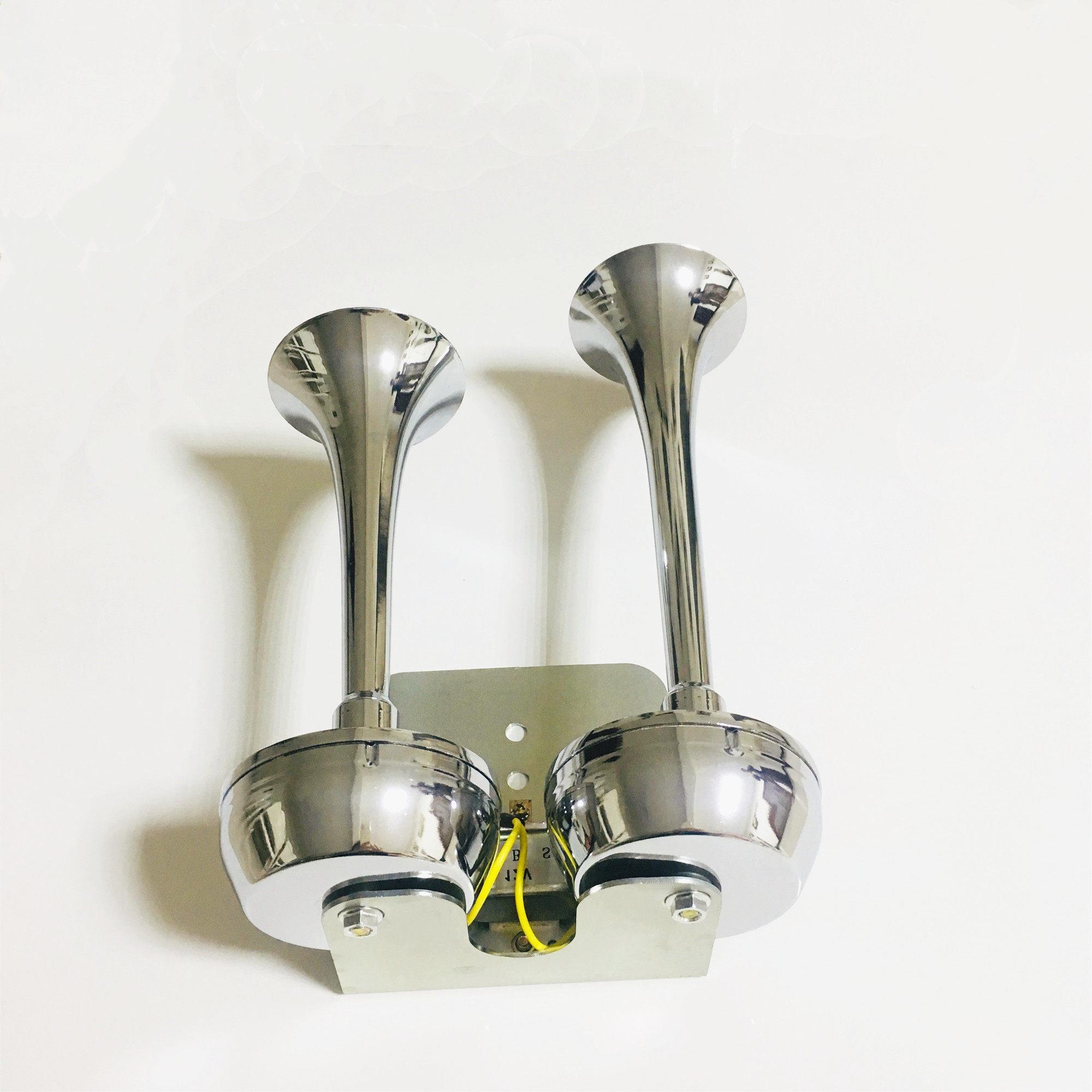 汽车0325新款不用气2器v124V货车改装高音电喇叭双管支架继电电喇