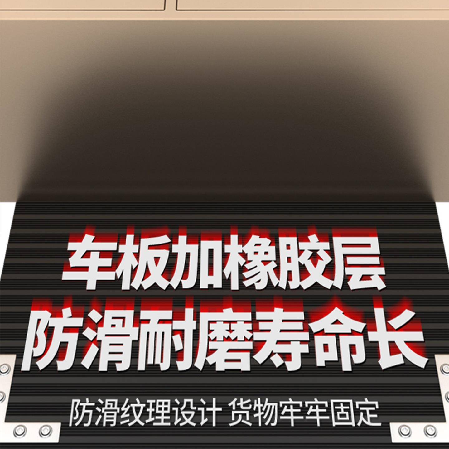 工业重型钢板手推搬车仓库平长板车拉货加大推车拖加车可折JCI叠