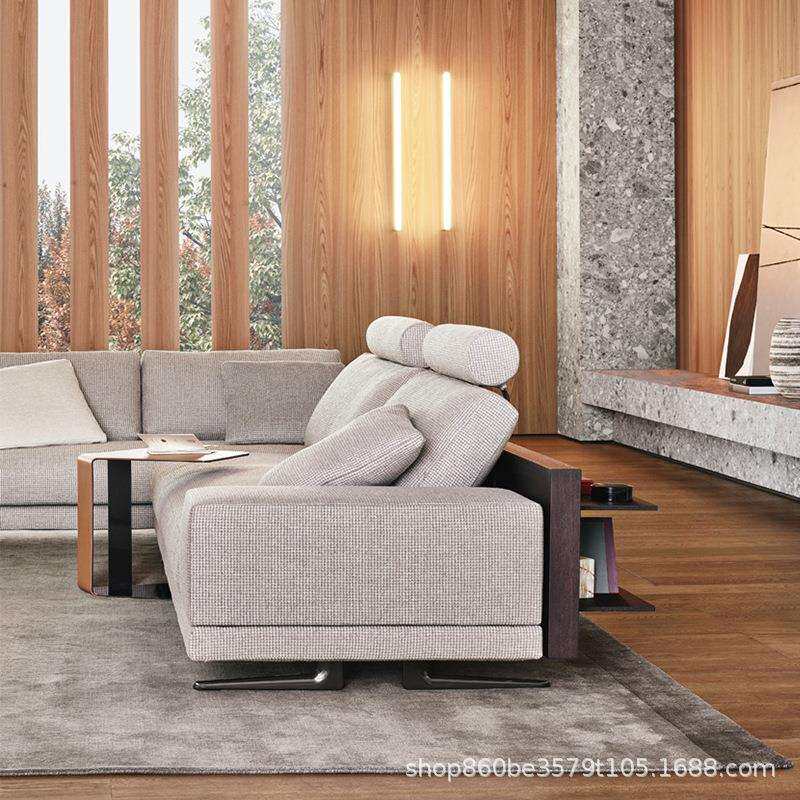 造心家具|意式轻奢马鞍皮不锈钢嵌入沙发电脑桌户外小桌子 Table