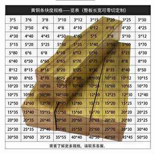 h59黄铜方块扁条四方棒铜排h62黄铜块3 60mm