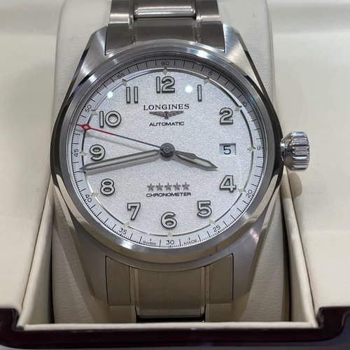 盒证[9.8新]浪琴先行者系列精钢自动机械表40MM男表L3.810.4.73.6