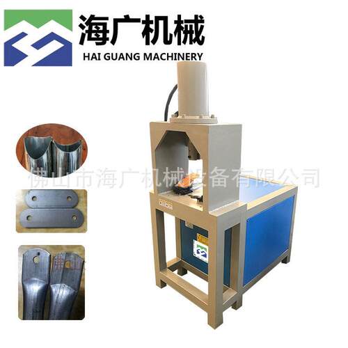 源头工厂液压方管冲断机工槽钢切边对接90度设备角铁打孔裁断机