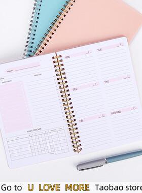 A5 Agenda Planner Notebook Secret Diary Weekly Goal Habit Sc