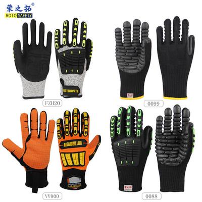 荣之拓 FZH20防震防撞击防挤压防砸防刺手套5级防切割油田工VV900