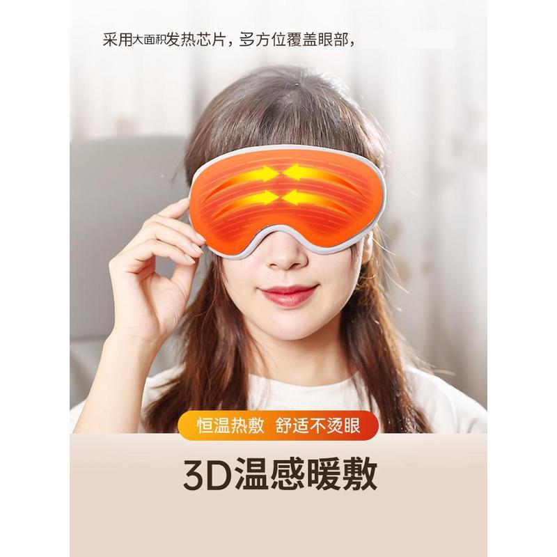 USB蒸汽眼罩热敷眼疲劳干涩充电加热3D护眼冷缓压睡眠神解遮光器