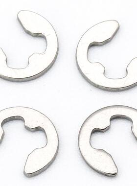 30圈4不锈钢E卡型簧开口挡E形介卡环卡圈卡扣2/2.5/3/67子GB896