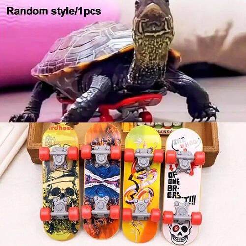 SUN Mini Small Skateboard For Turtles Parrot Turtle Toy