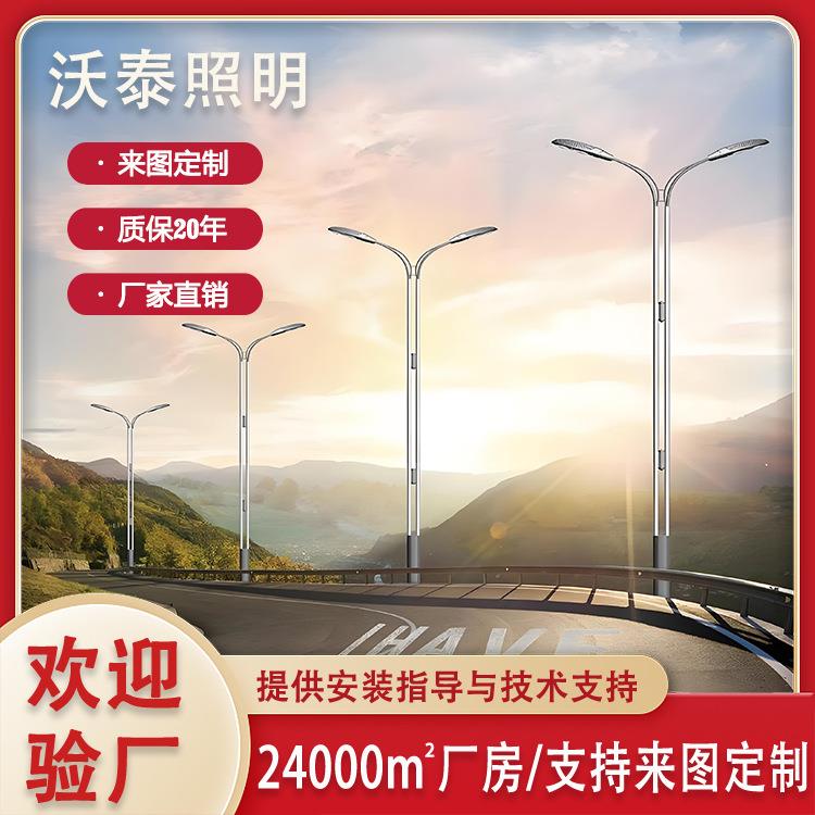 8米市电路灯球场运动场LED照明路灯厂家直供防腐防锈热镀锌路灯