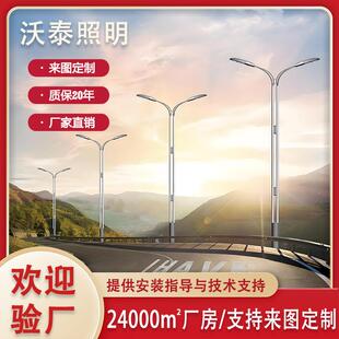8米市电路灯球场运动场LED照明路灯厂家直供防腐防锈热镀锌路灯